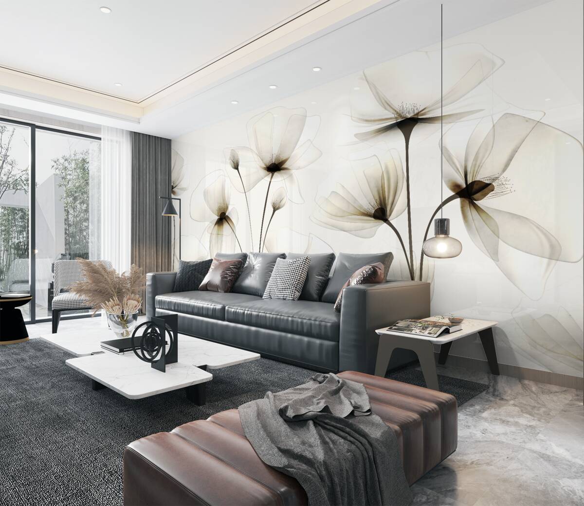 Fototapeta Cienkie przezroczyste maki