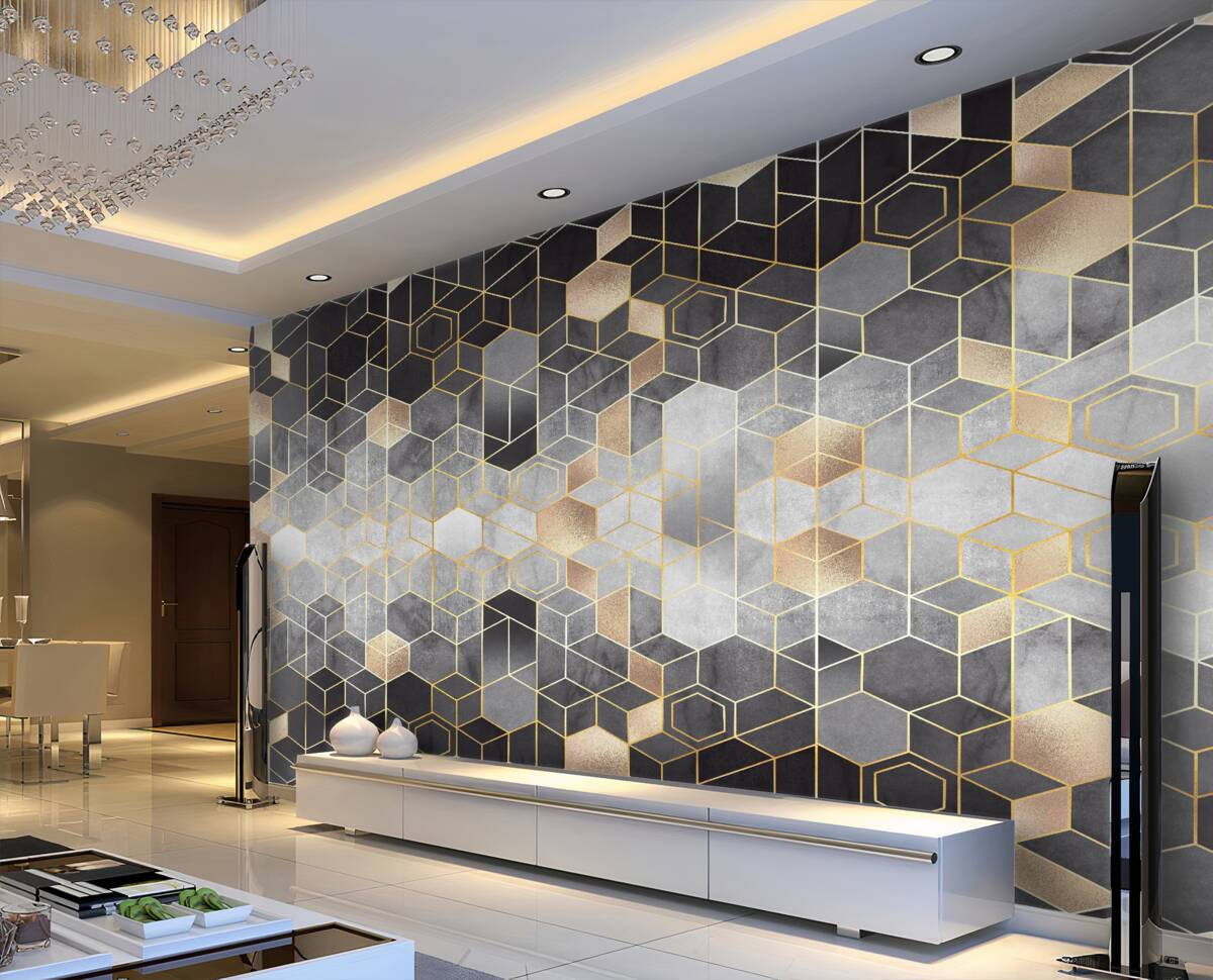 Fototapeta Mgła w zimowej abstrakcji leśnej