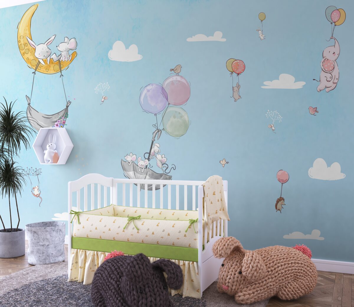 Fototapeta Zwierzęta i balony