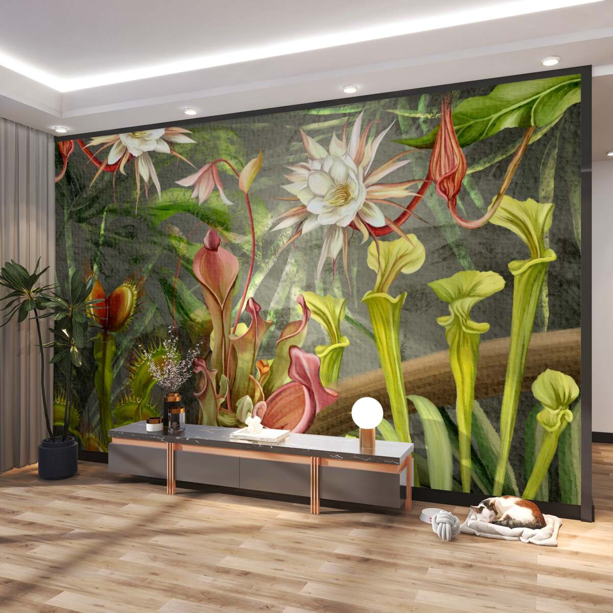 Fototapeta Rośliny mięsożerne z tropików