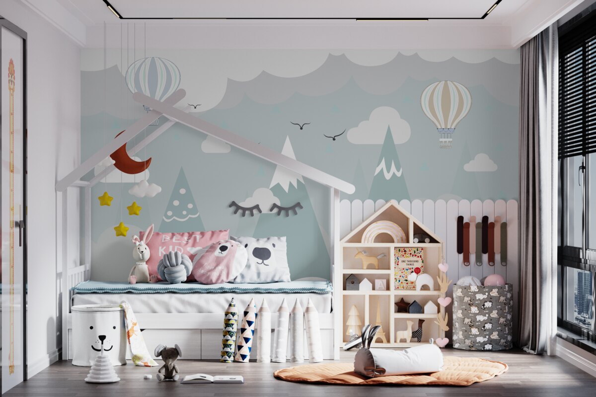 Fototapeta Góry i balony