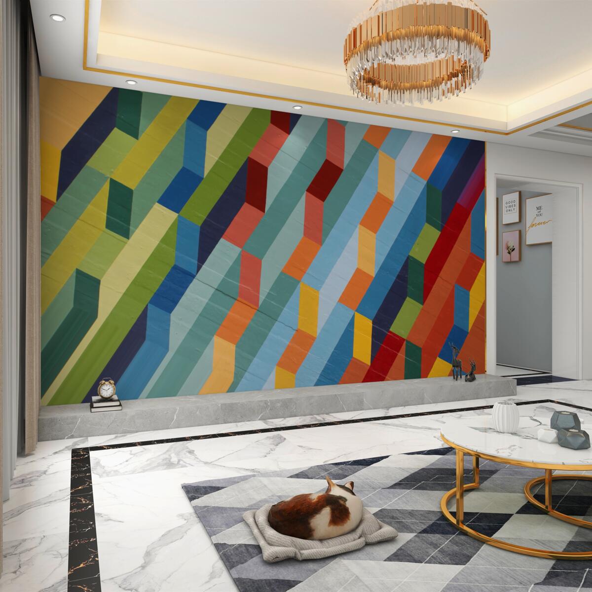 Fototapeta Błyszczące prostokątne kształty