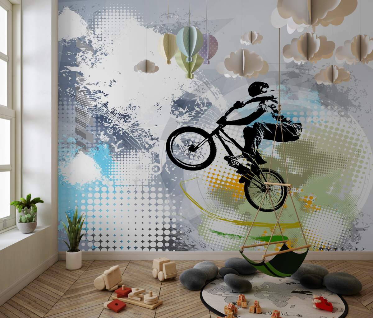 Fototapeta Graffiti motocyklisty