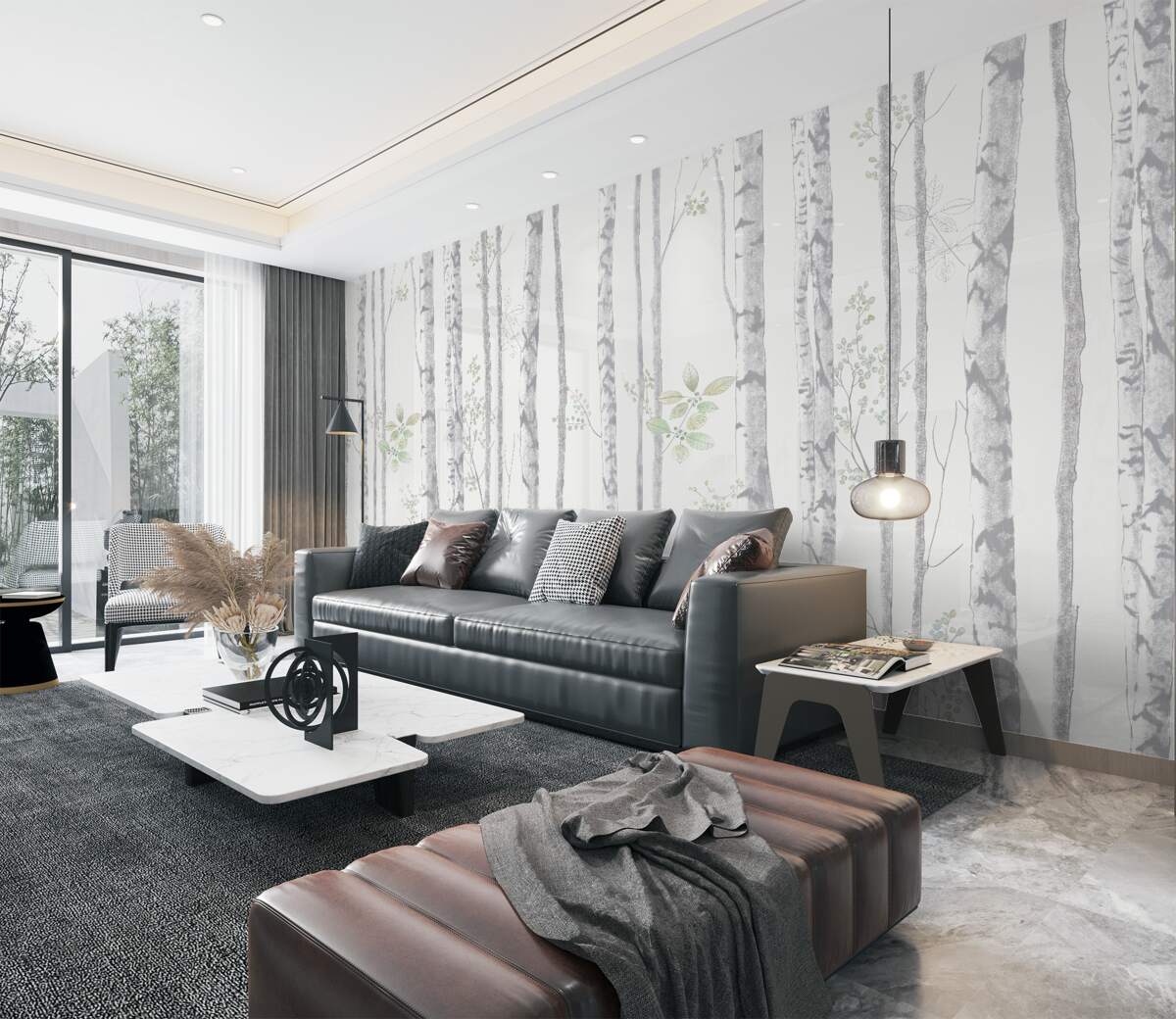 Fototapeta Smukła brzoza