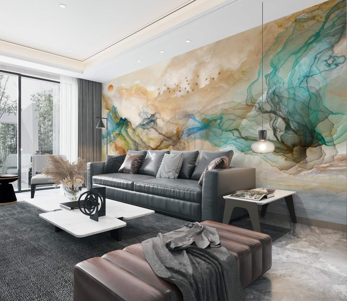 Fototapeta Abstrakcyjny japoński krajobraz