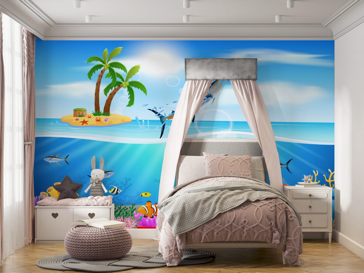 Fototapeta Rekin wyskakuje z wody