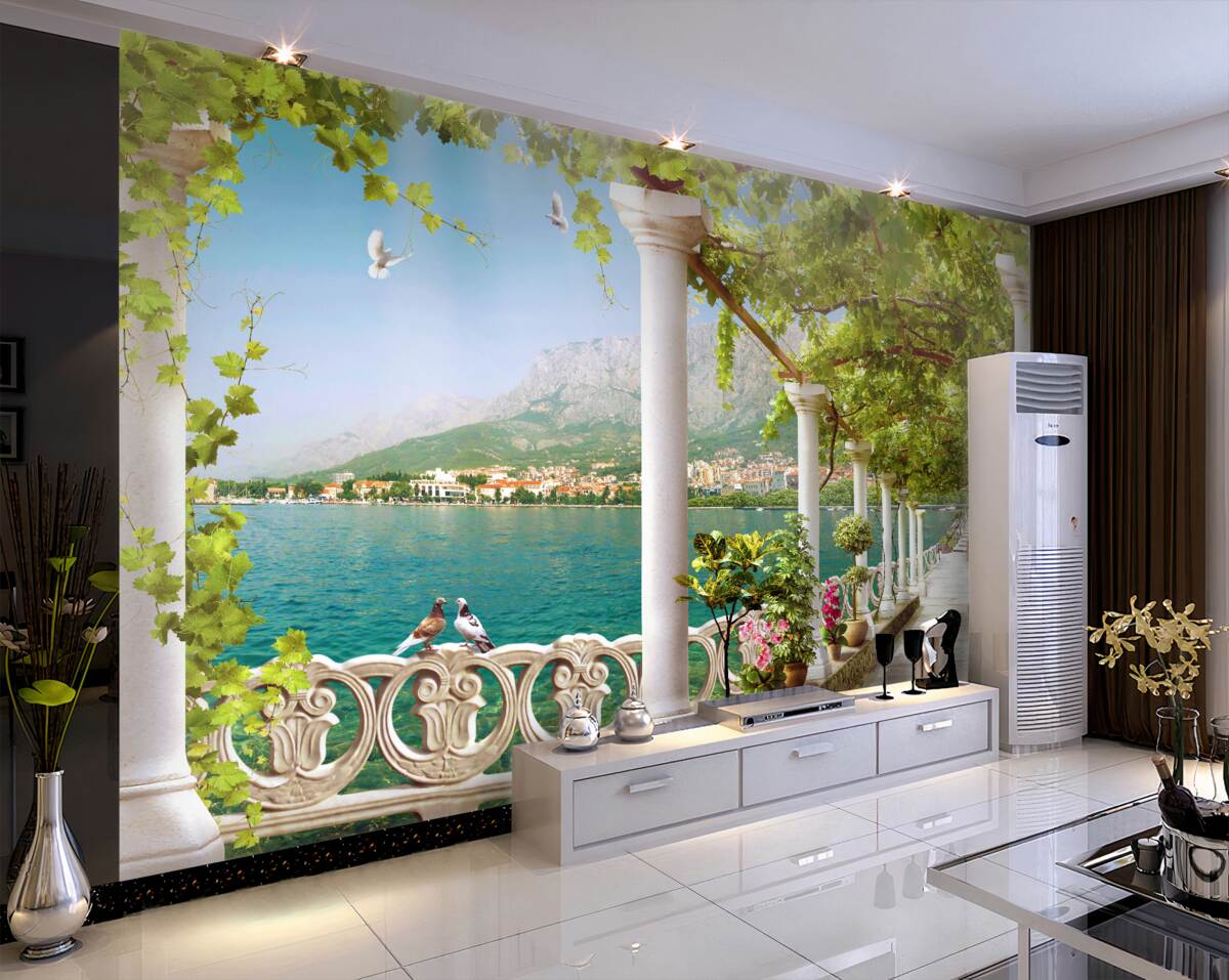 Fototapeta Panoramiczny widok z nasypu