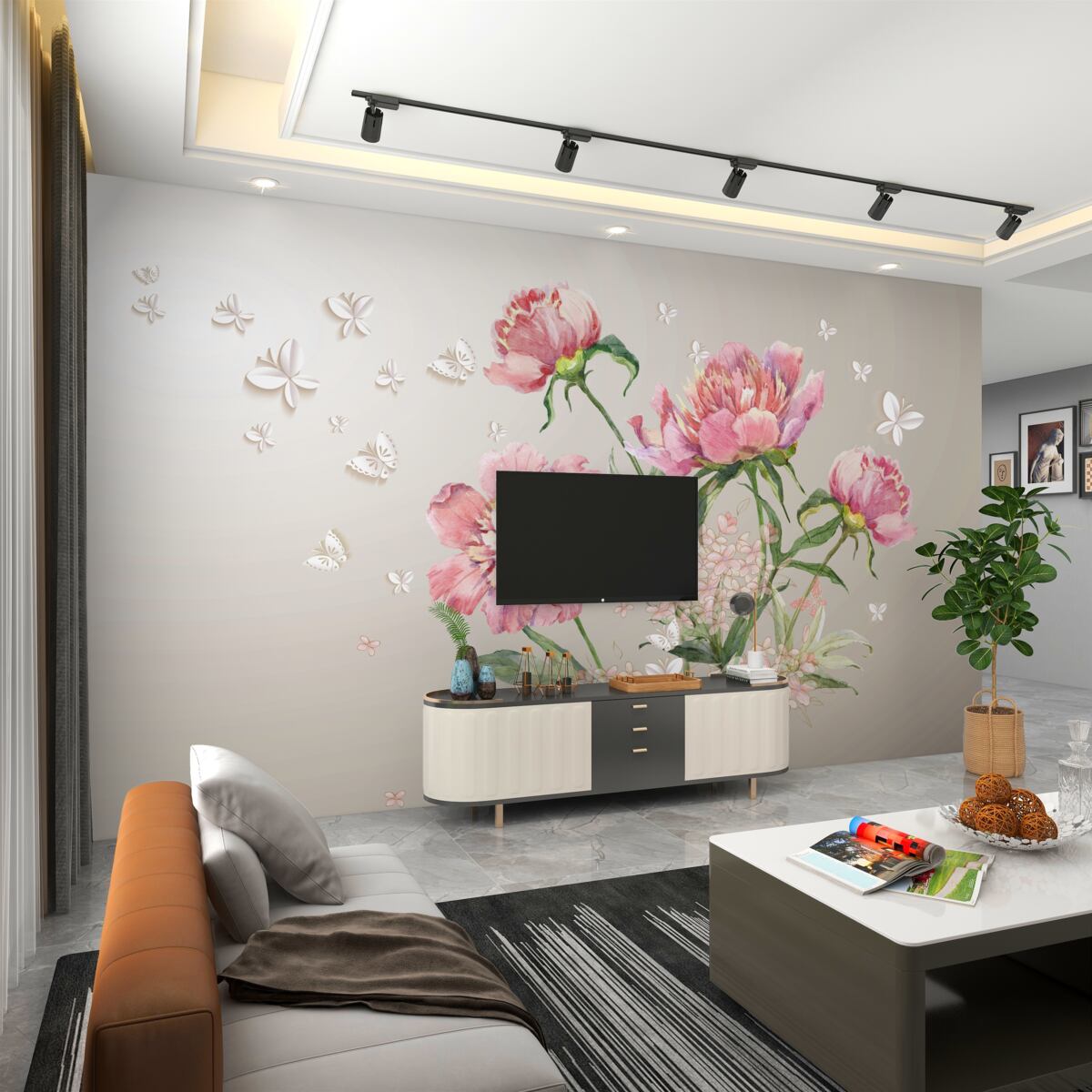 Fototapeta Delikatne, różowe, wiosenne kwiaty