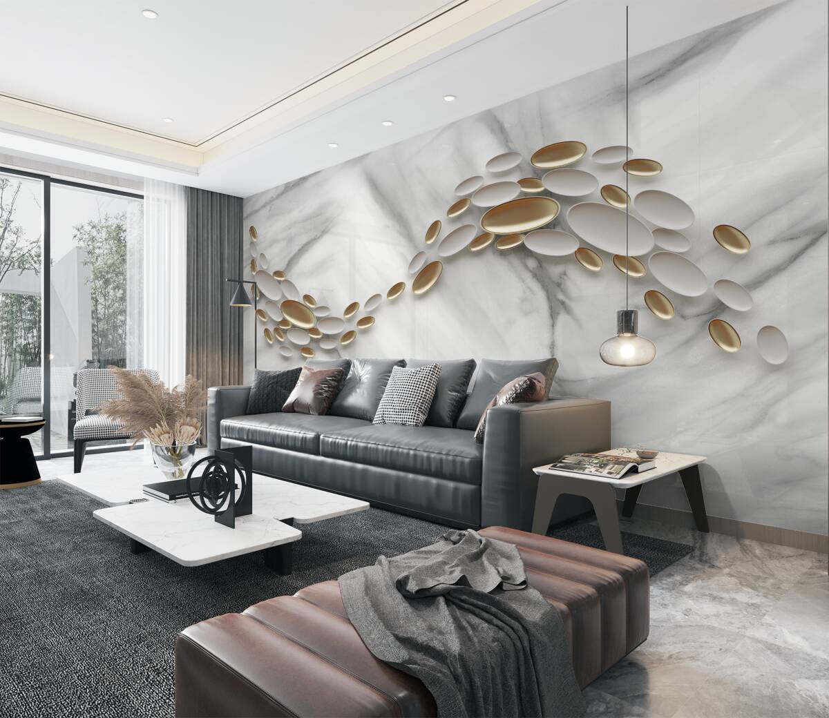 Fototapeta Marmur ze złotymi drobinkami