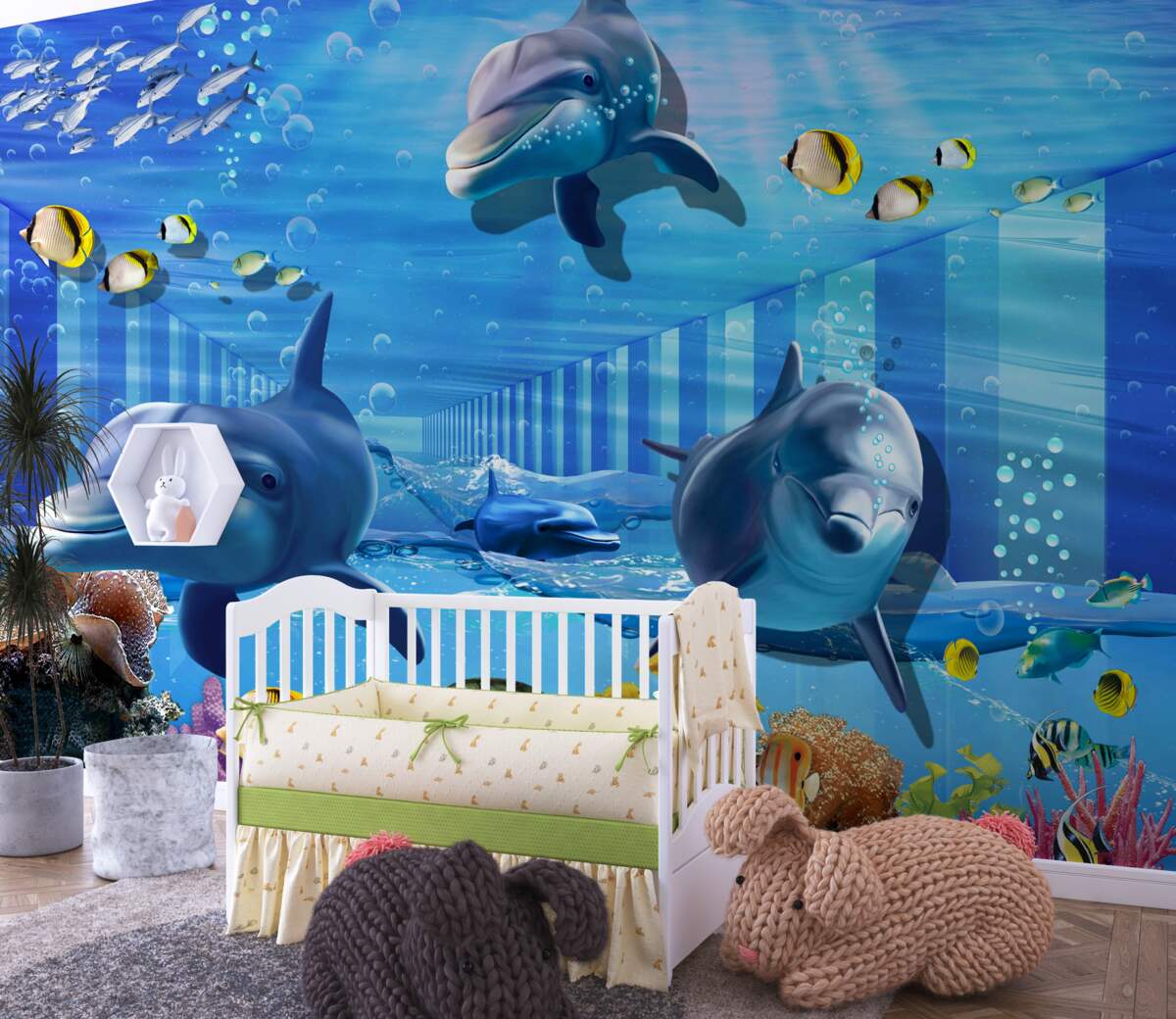 Fototapeta Podwodni mieszkańcy tunelu