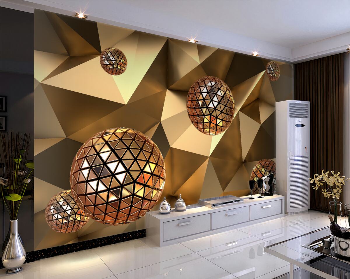 Fototapeta Pływające kule dyskotekowe 3D