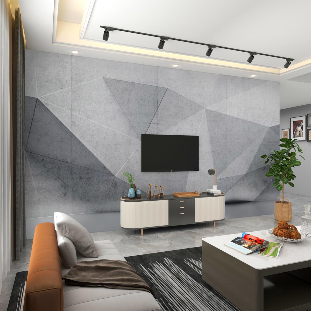 Fototapeta Streszczenie szare trójkąty