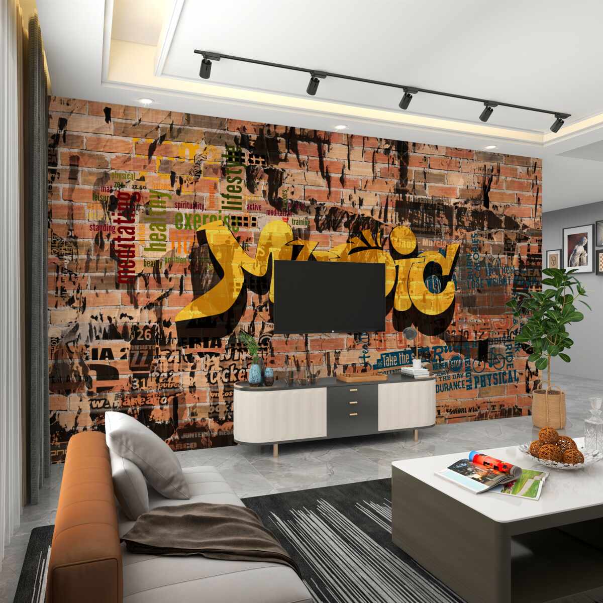 Fototapeta Muzyka graffiti