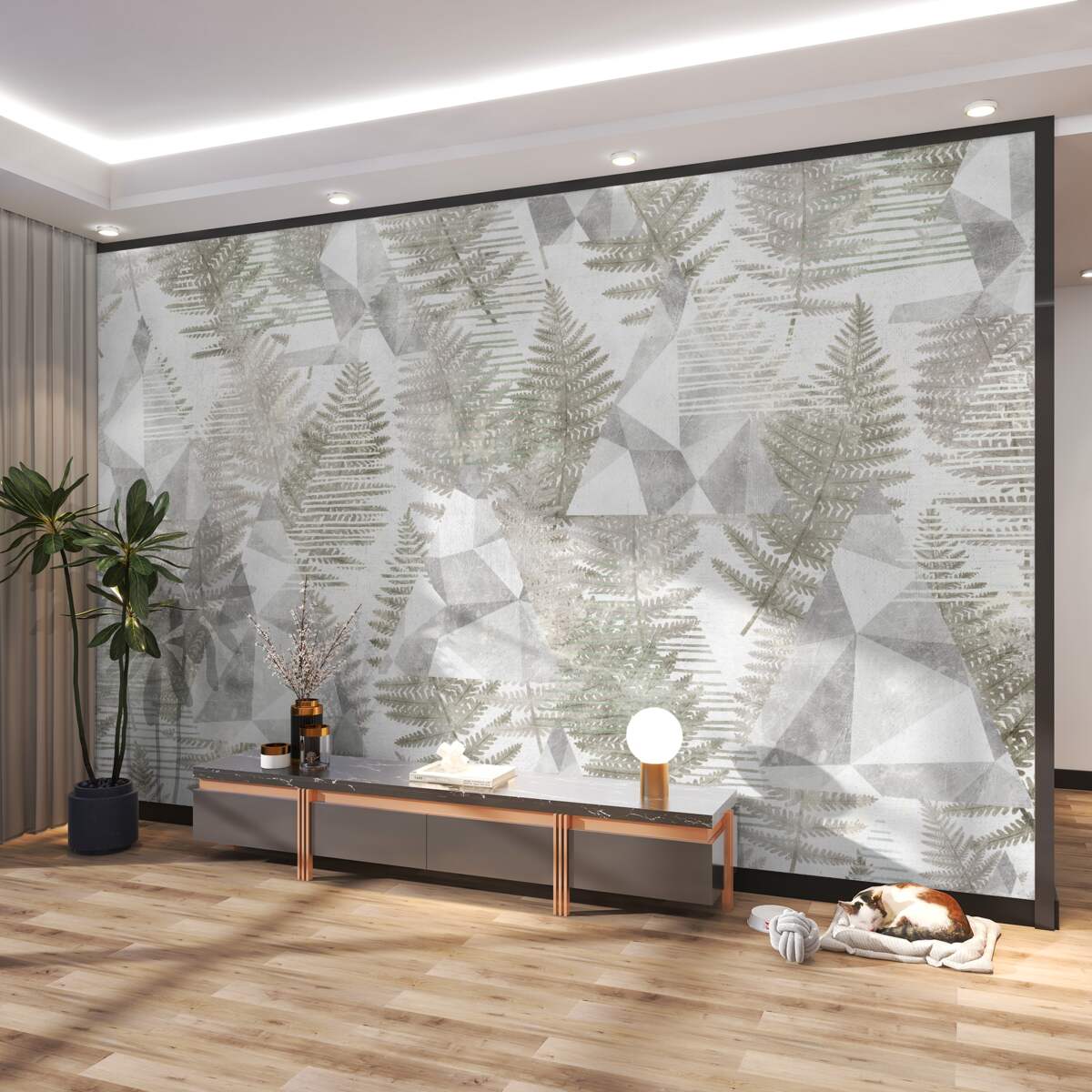 Fototapeta Liście tropikalne w abstrakcji