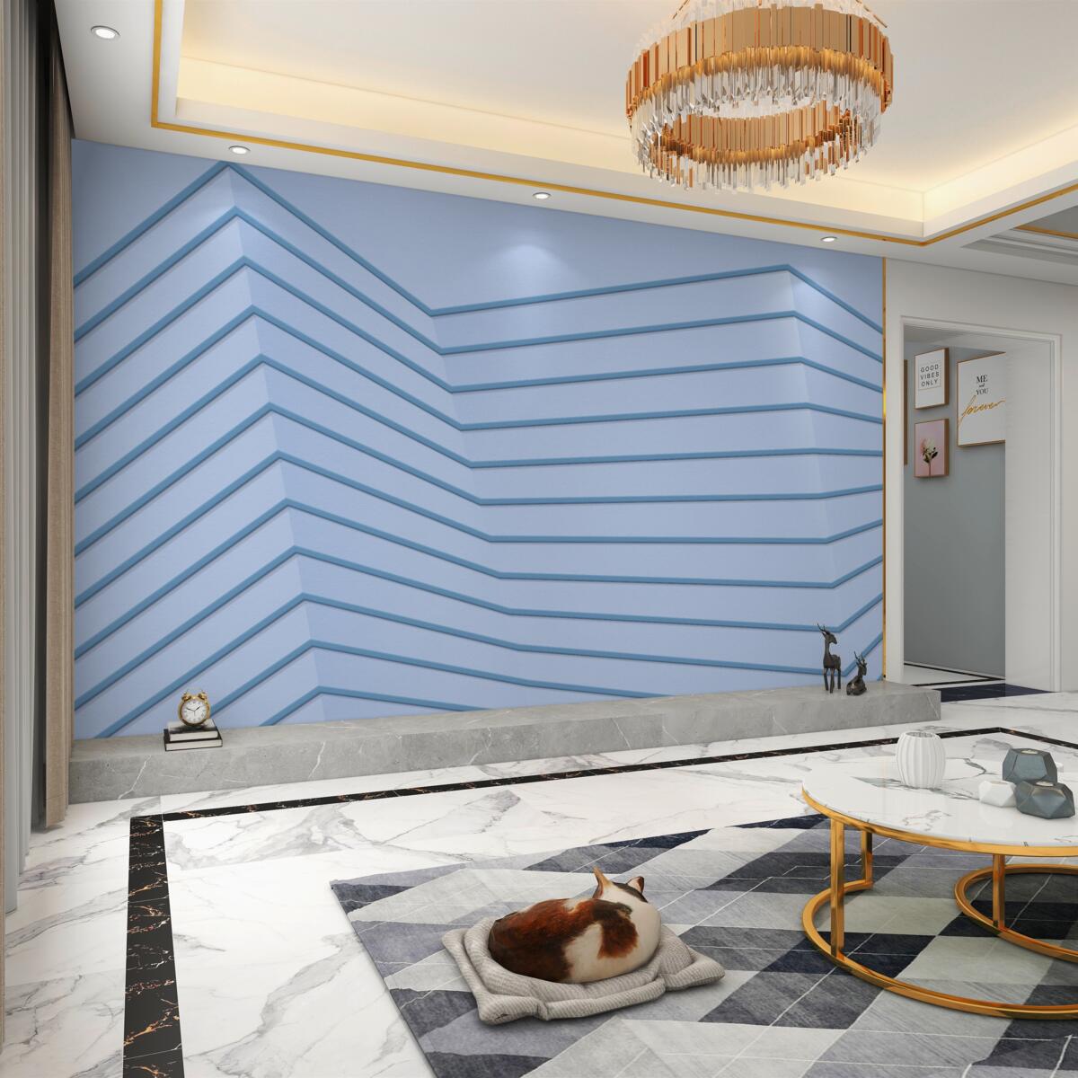 Fototapeta Niebieskie linie abstrakcyjne