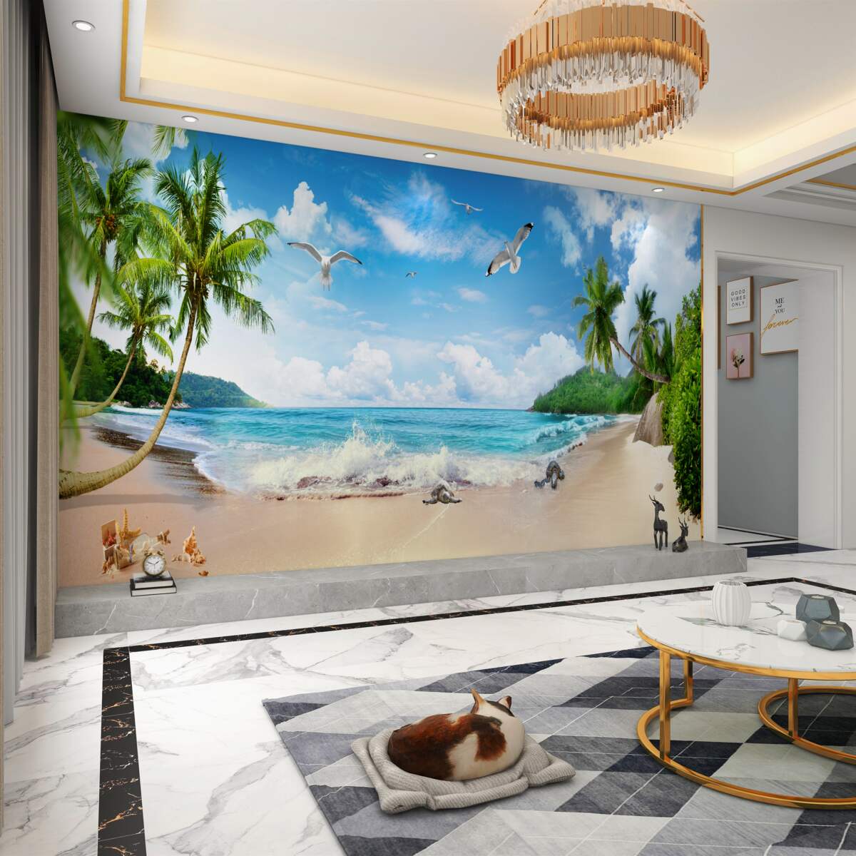 Fototapeta Tropikalny krajobraz na brzegu