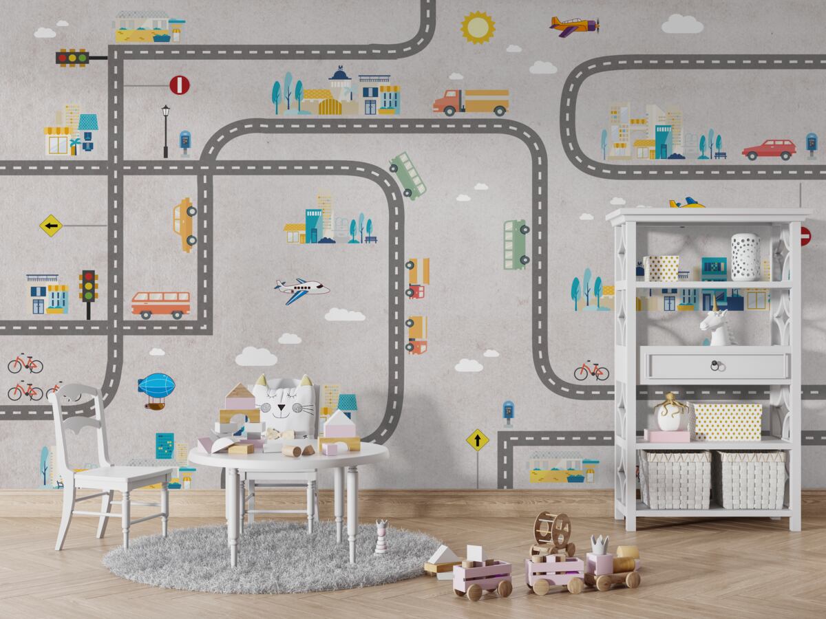 Fototapeta Drogi miejskie dla dzieci