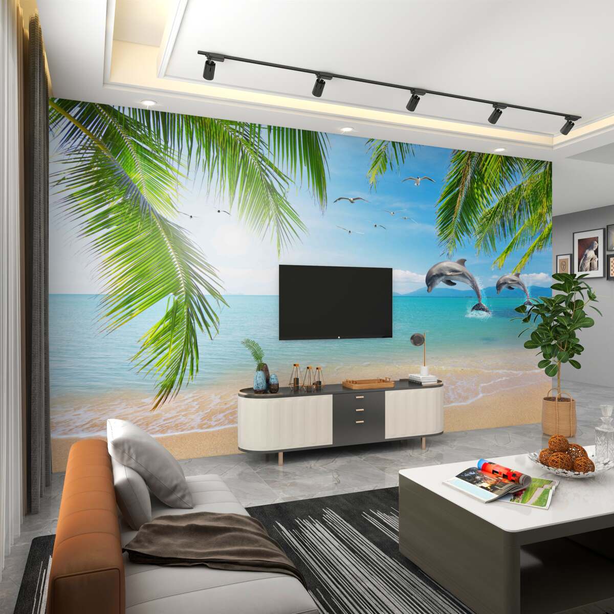 Fototapeta Para delfinów na Lazurowym Wybrzeżu