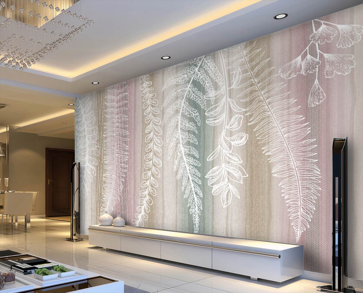 Fototapeta Streszczenie białe liście