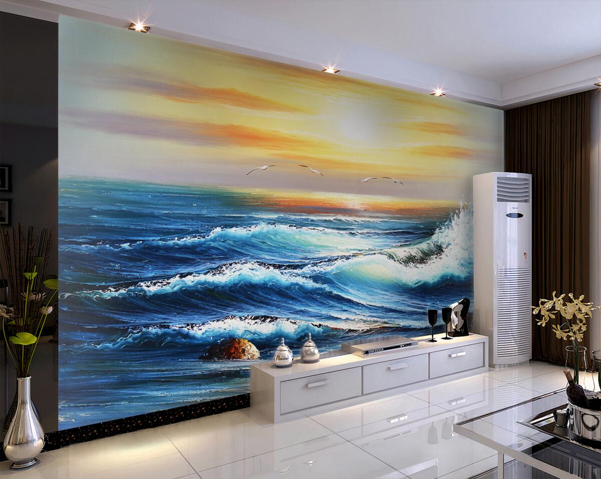 Fototapeta Szalejące fale morskie