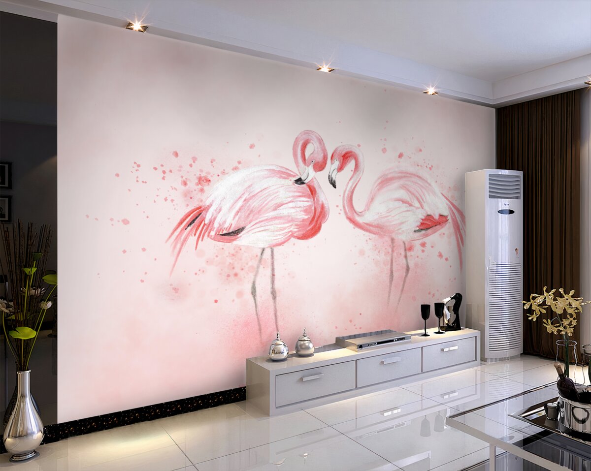 Fototapeta Niektóre flamingi