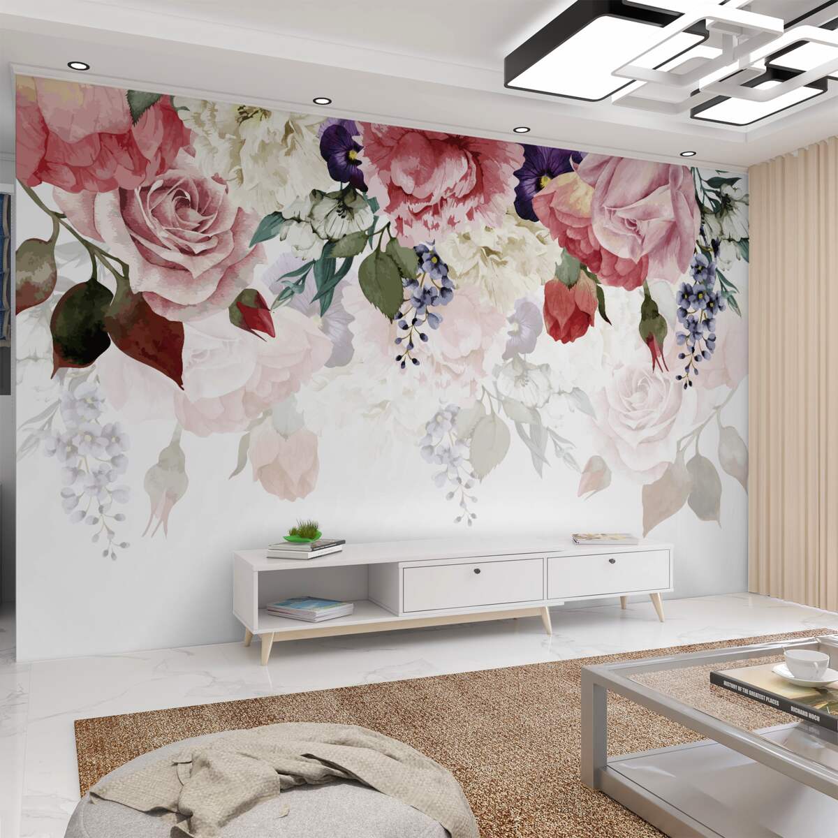 Fototapeta Wisząca kompozycja kwiatowa