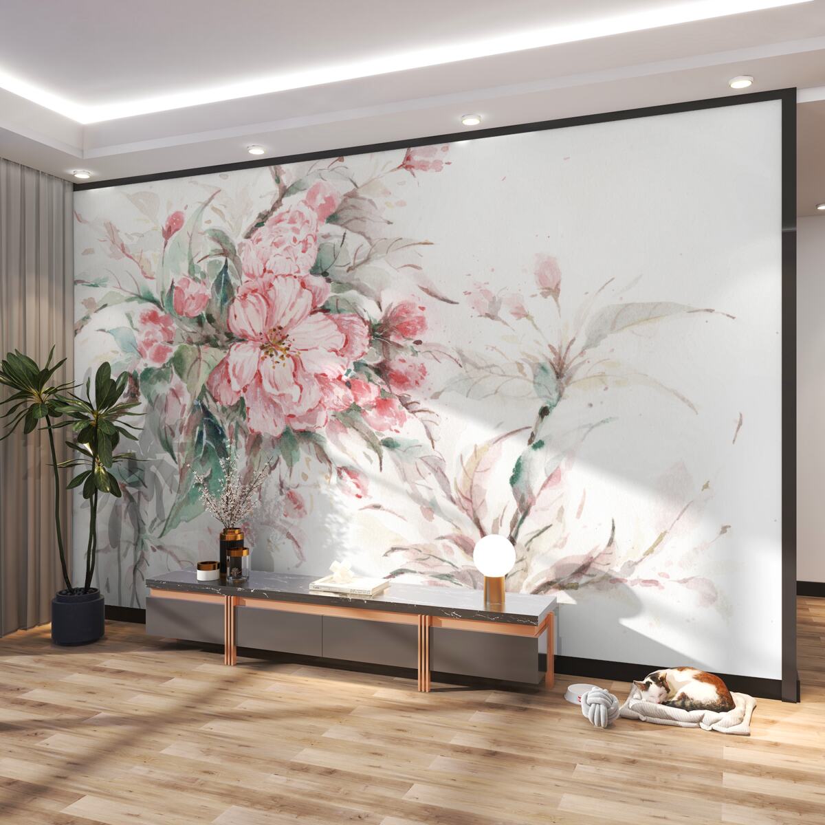 Fototapeta Jasna, bujna ramka sakura