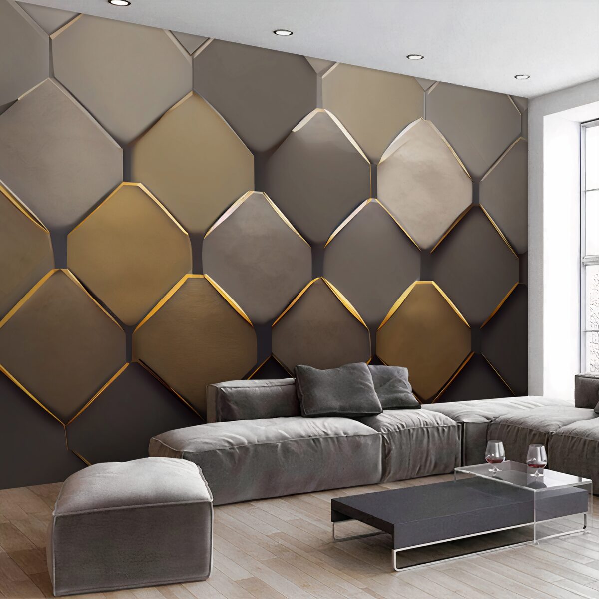 Fototapeta Metalowe kwadraty