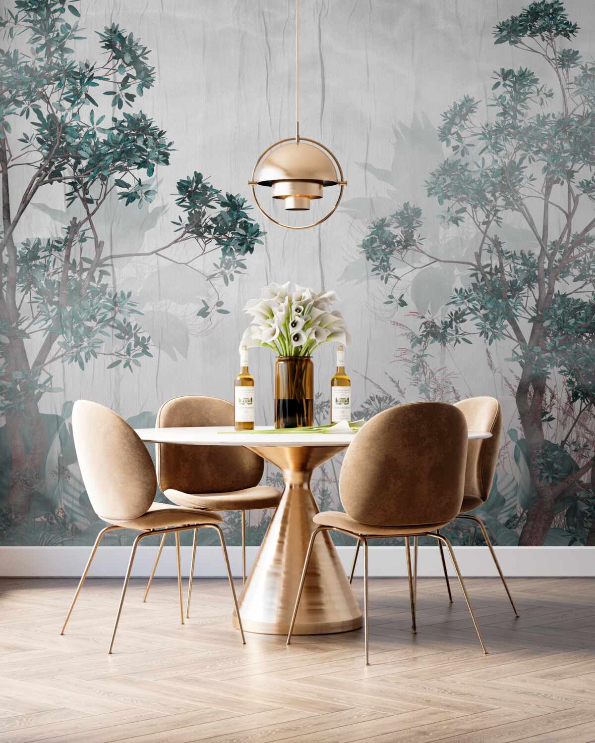 Fototapeta Deszczowy dzień w lesie