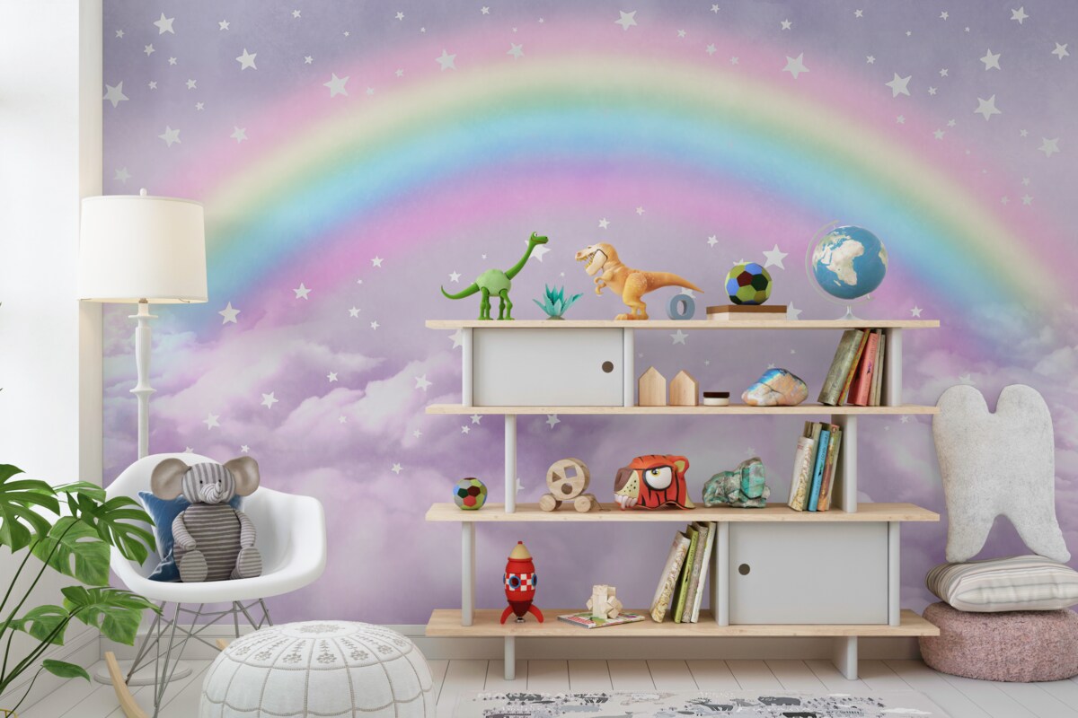 Fototapeta Tęcza nad chmurami