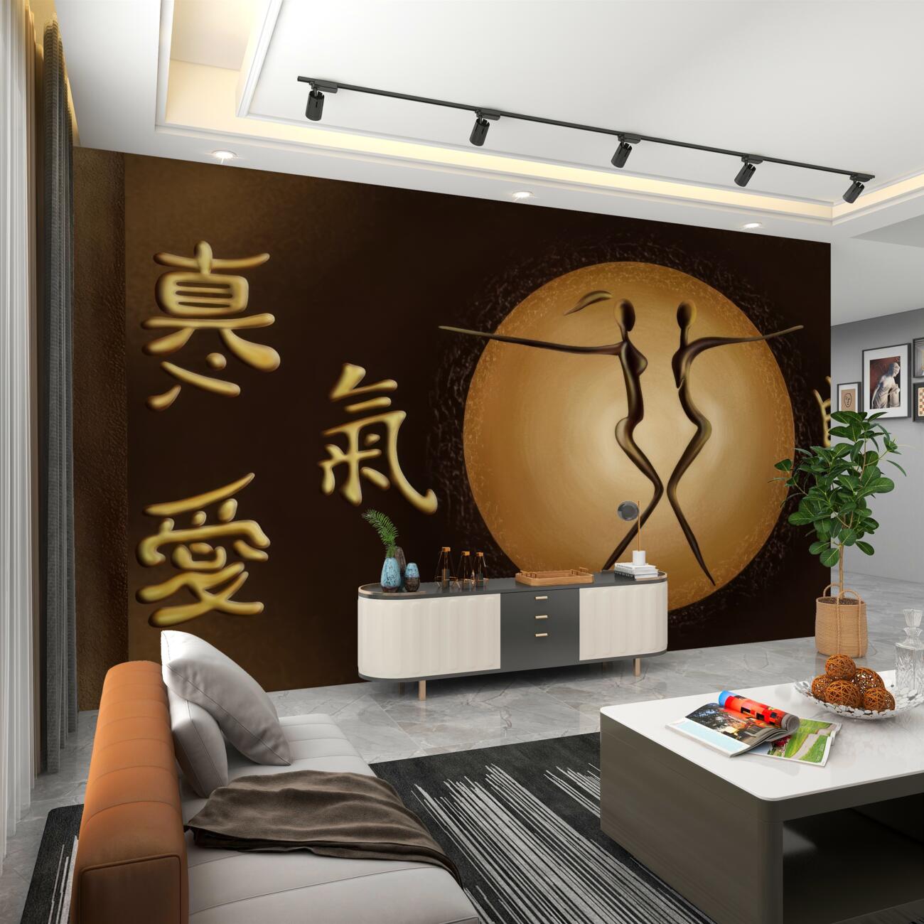 Fototapeta Streszczenie dziewcząt na tkaninach China