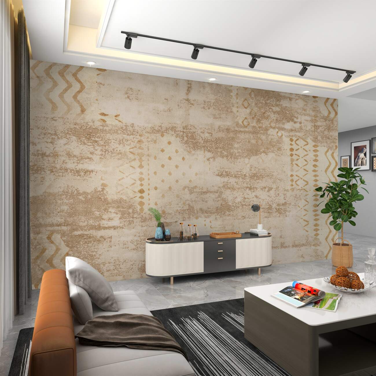 Fototapeta Gruby deszcz w japońskiej wiosce