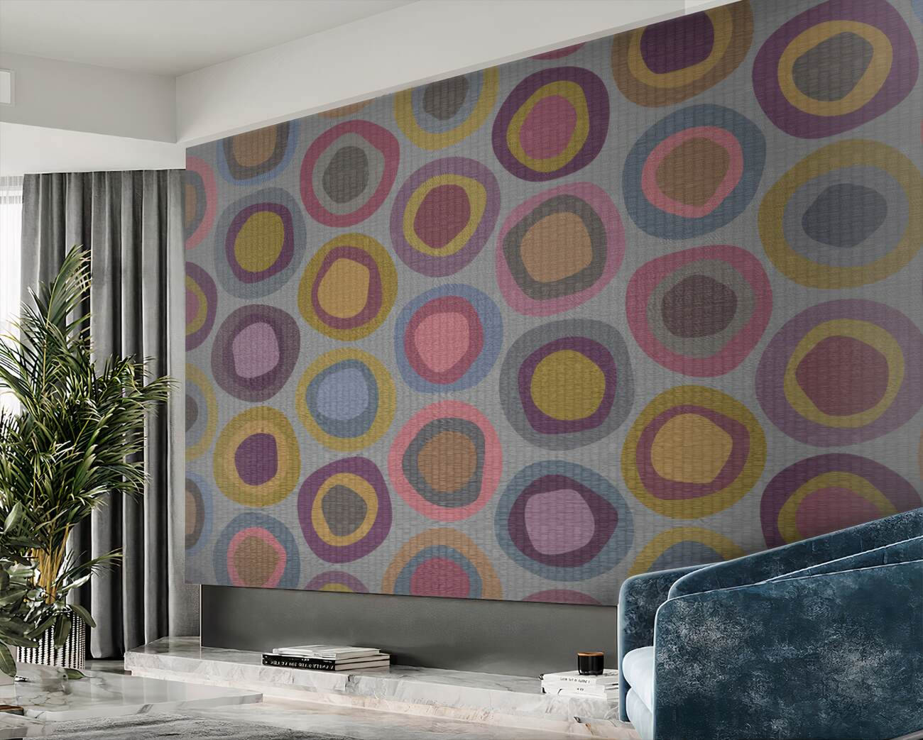 Fototapeta Wielobarwne formy w kółko