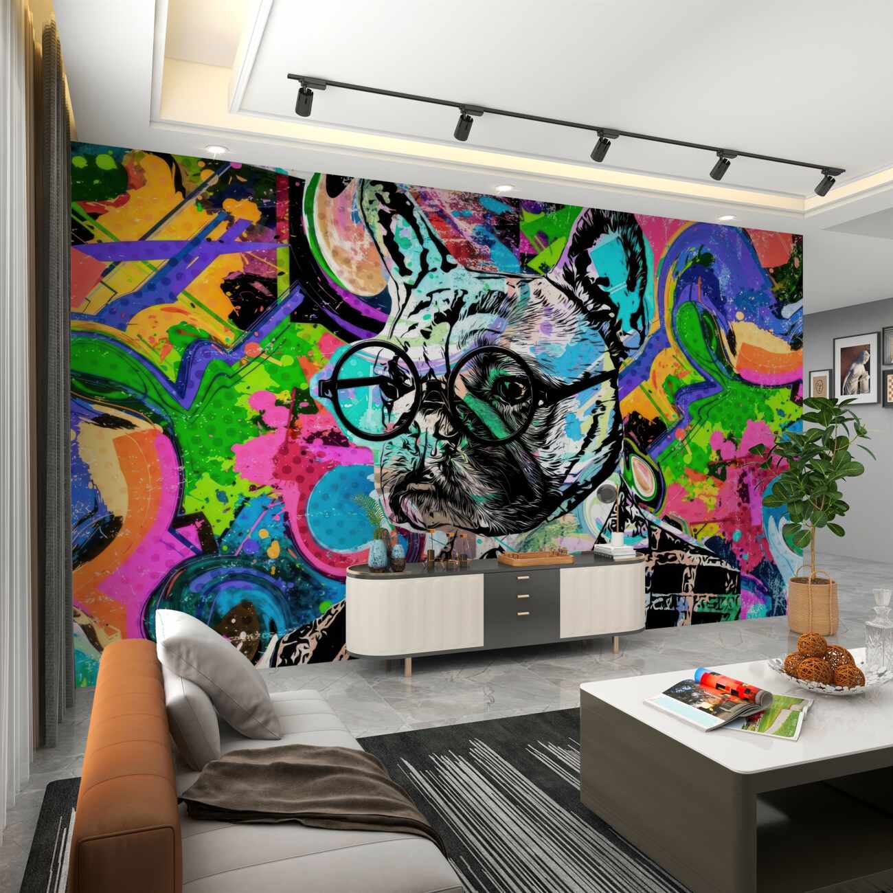 Fototapeta Mopy stylowe w graffiti