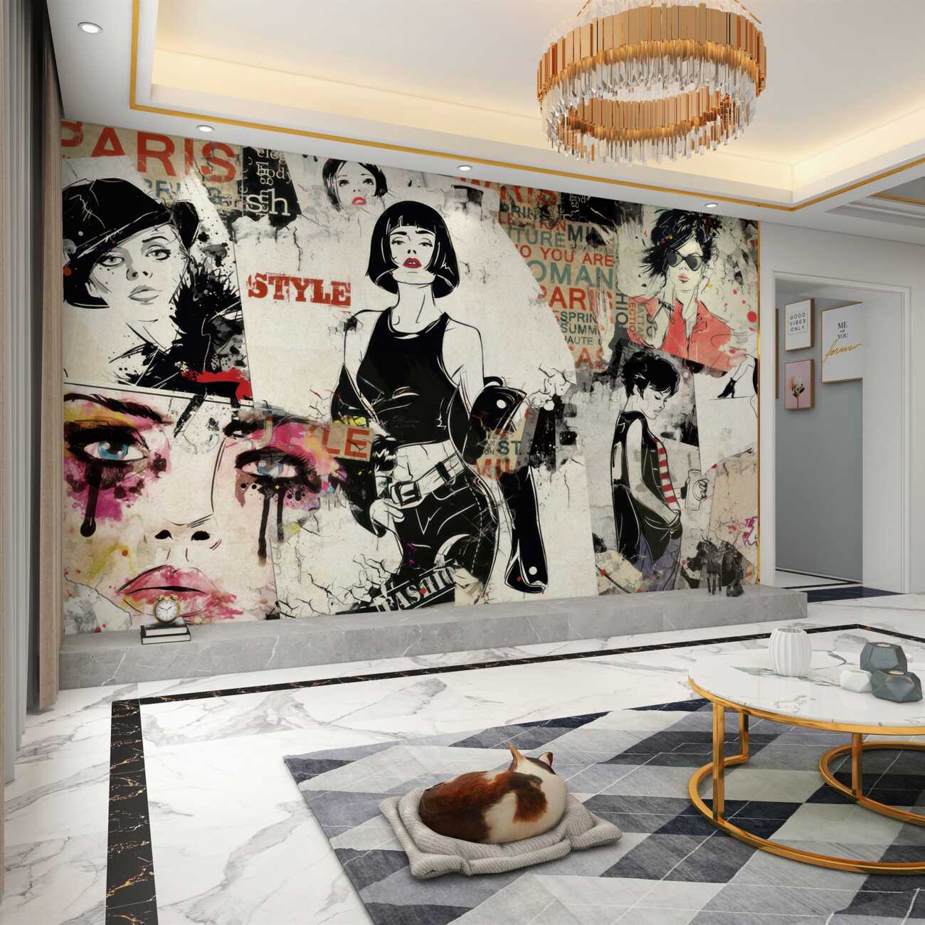 Fototapeta Obraz dziewczyny na różnych obrazach