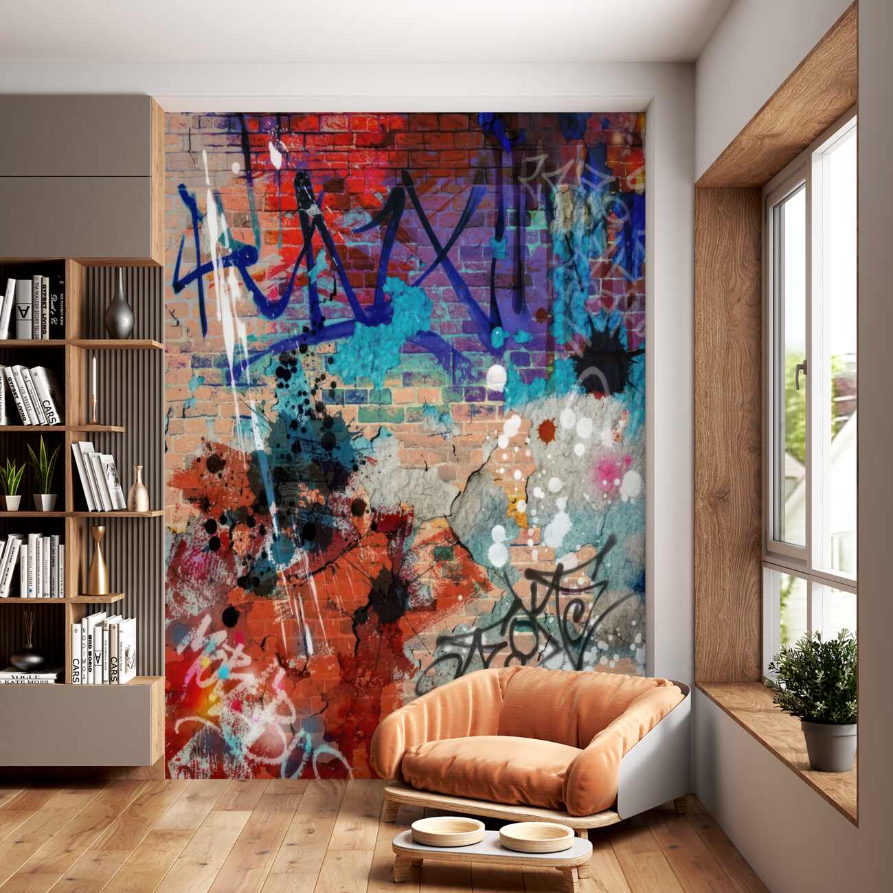 Fototapeta Graffiti na cegle