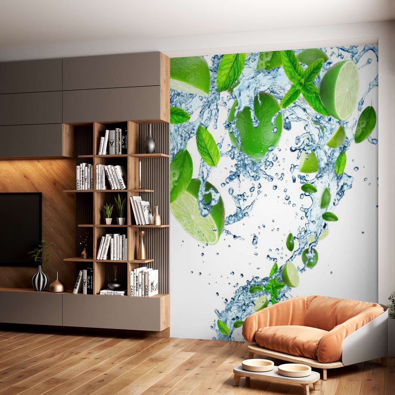 Fototapeta Wapno i soczyste liście w sodzie