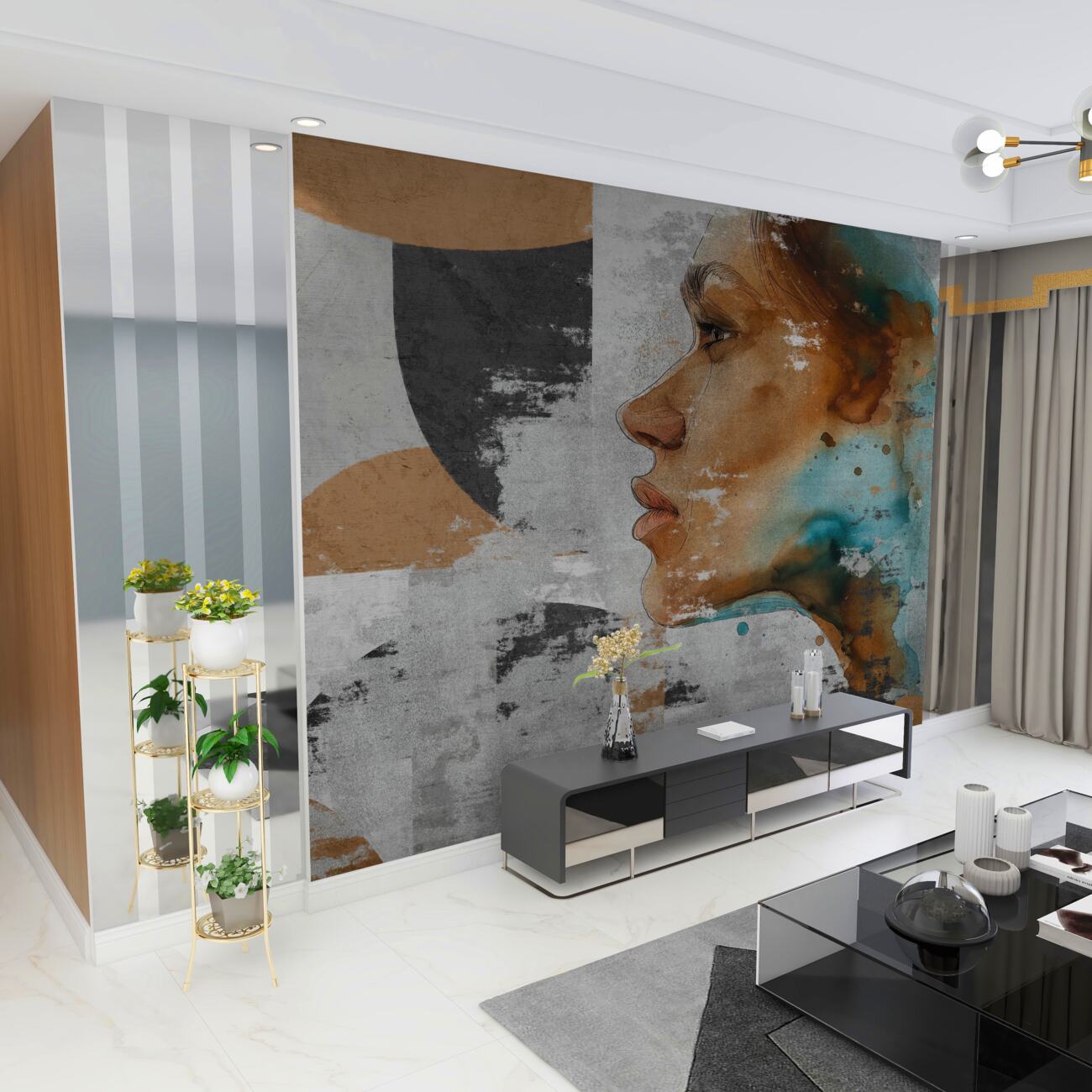 Fototapeta Obraz mrocznej abstrakcji dziewczyny