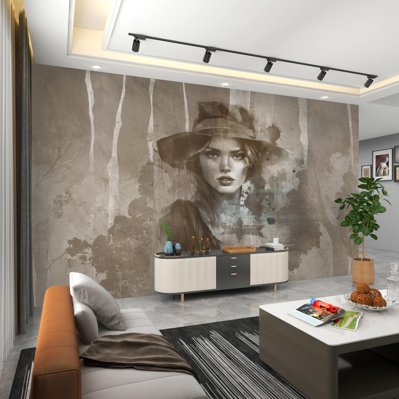 Fototapeta Dziewczyna w stylu zachodnim