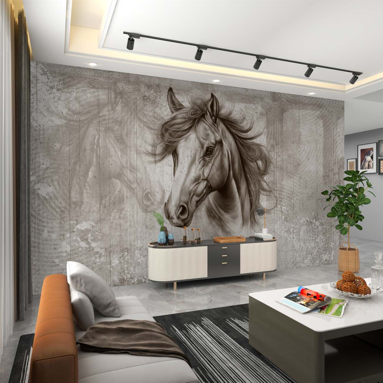 Fototapeta Obraz konia jest abstrakcyjny