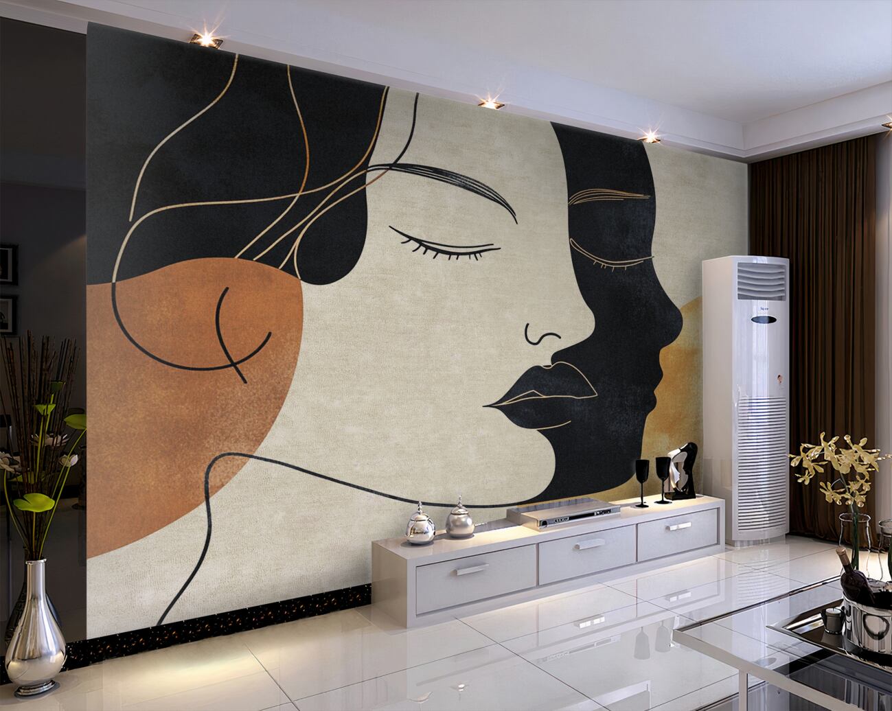 Fototapeta Streszczenie śpiące dziewczyny