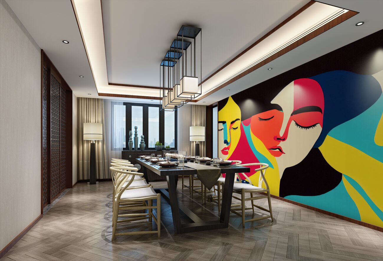 Fototapeta Abstrakcyjne obrazy dziewcząt