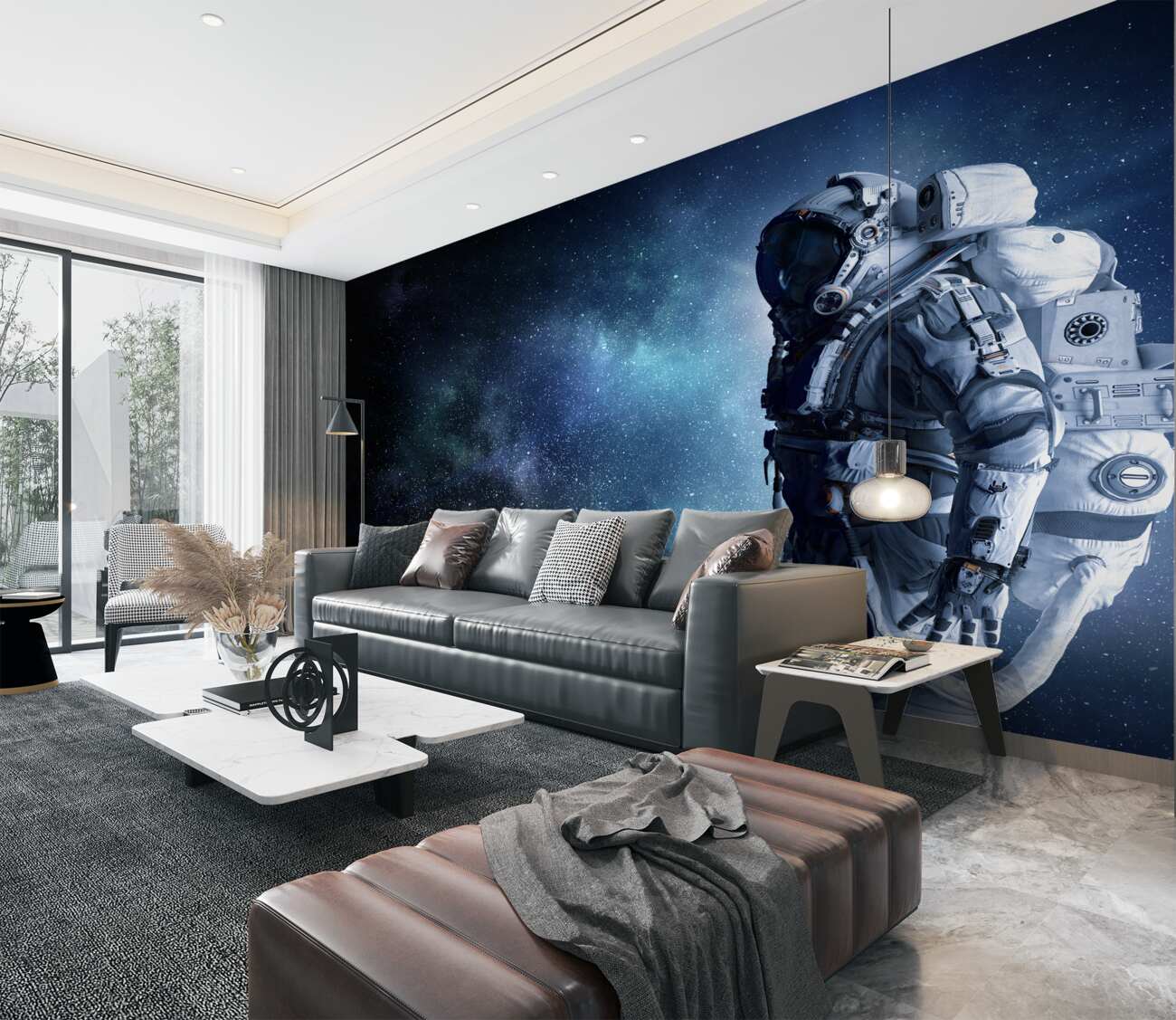 Fototapeta Astronauta w przestrzeni otwartych przestrzeni