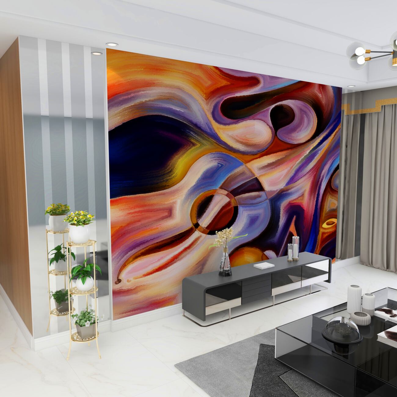 Fototapeta Abstrakcja muzycznej akwareli