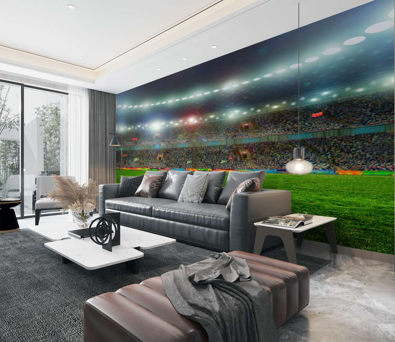 Fototapeta Na początek meczu piłki nożnej