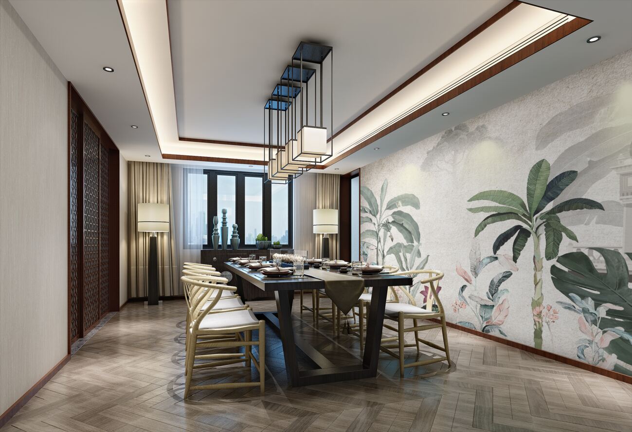 Fototapeta Cienkie palmy w Altanka