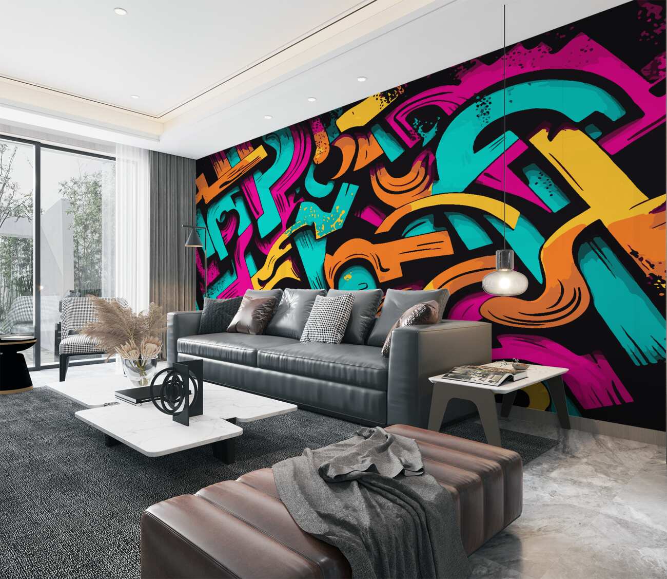 Fototapeta Graffiti odblokowują nowoczesne