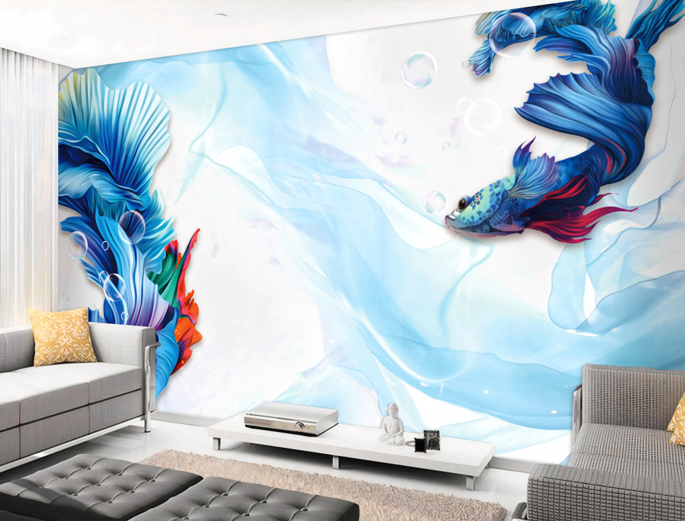 Fototapeta ryba bluetail w wodzie