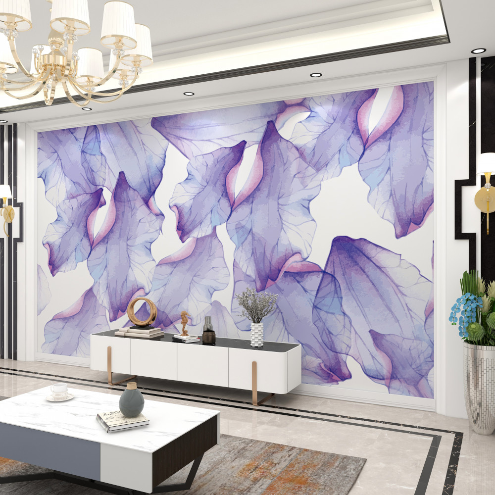 Fototapeta przezroczyste fioletowe pąki kwiatowe