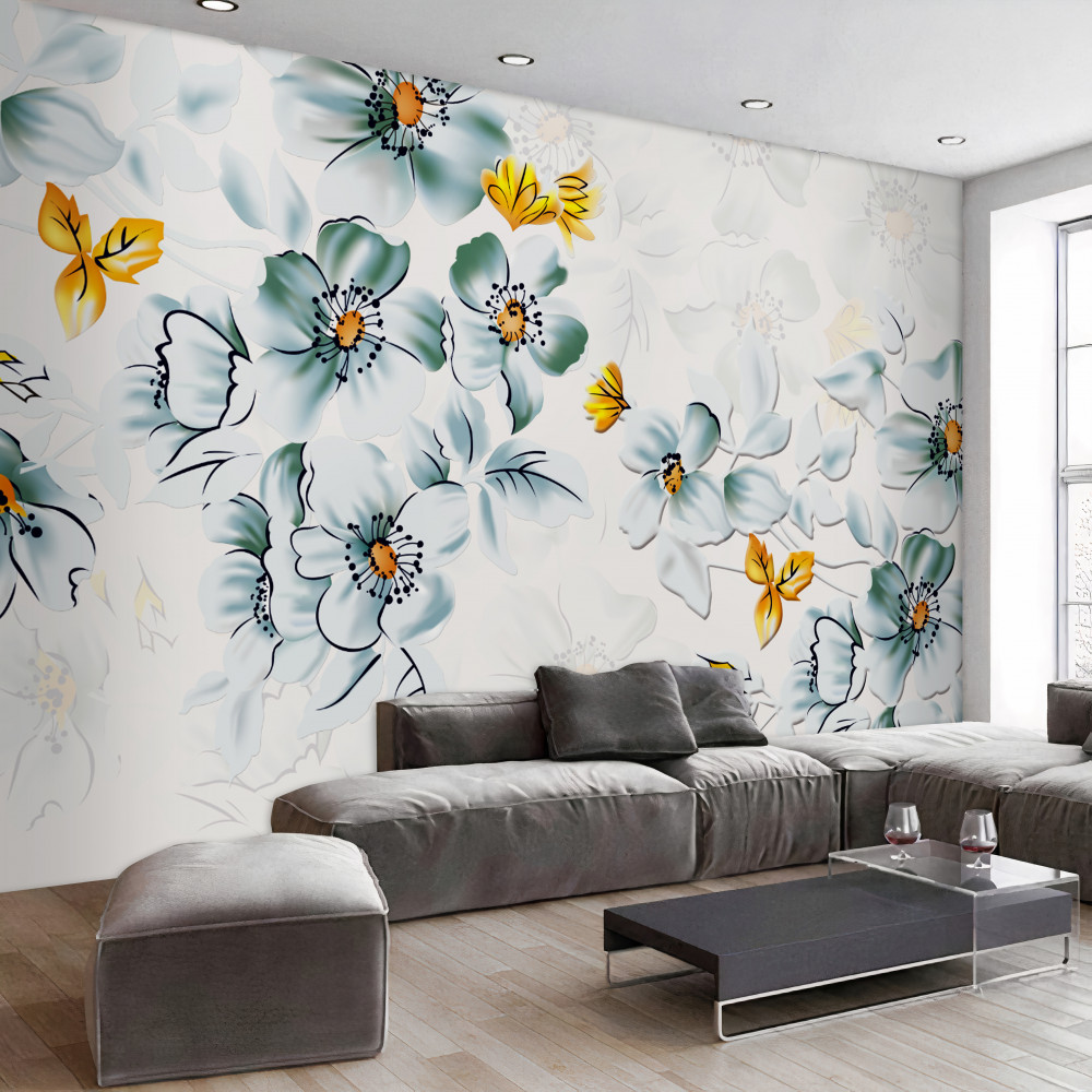 Fototapeta delikatne kwitnące kwiaty